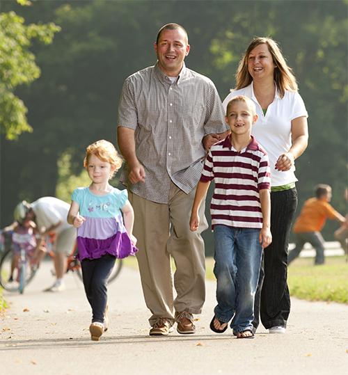 Family on Greenway